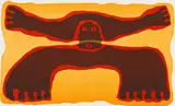 Wopko Jensma, Fantasy Figure in Brown and Orange, screenprint