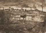 Kim Berman, Dobsonville, after the Removals, etching on paper