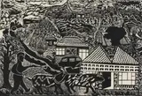 Sandile Goje, Herd's Man (sic), linocut on paper