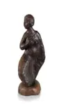 Michael Gagashe Zondi, Seated Woman, carved wood