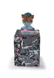 Haidee Nel, Brenton-Bloutjie Butterfly (Orachrysops Niobe), mixed media