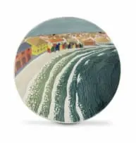 John Newdigate, Muizenberg Corner, No 1, bowl, porcelain with underglaze pigments
