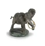 Danie de Jager, Shawu, bronze on a marble base