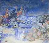 Catherine Paynter, Coral Seas, oil on canvas