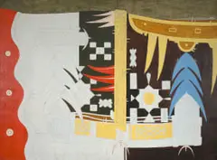 Alexis Preller, Abstract with the Family, oil on canvas