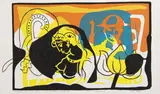 Warrior by Walter Battiss, screenprint on paper, sold Jun 2022