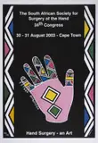 Esther Mahlangu, Hand Surgery- an Art Poster, 2003, offset lithograph on paper
