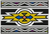 Esther Mahlangu, Untitled (2007), screenprint on paper