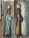 Pranas Domšaitis, Two Figures