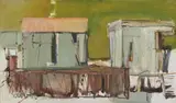 Sidney Goldblatt, Mozambique Houses, Katembe, oil on canvas