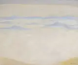 Maud Sumner, Desert Landscape, oil on board