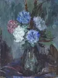 Cecil Higgs, Flowers in a Vase, oil on canvas