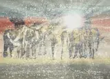 Gordon Vorster, Elephants in a Landscape, watercolour on paper