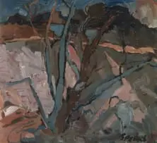 Frank Spears, Tree, oil on board