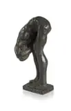 Bill (William John) Davis, Bending Figure, bronze