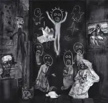 Roger Ballen, Ascension, 2013, Asylum of the Birds Series, Epson High Density, Resin Coated Ultrachrome, HDR Pigment Ink on Hahnemühle, Photo Rag Pearl paper