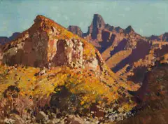 Robert Gwelo Goodman, Mont-aux-Sources, oil on canvas