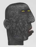 Norman Catherine, Zombi, lithograph on paper