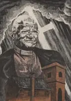 Hlavutelo Ngobeni, Priest, etching and surface rolling