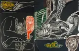 Mimmo Paladino, Dedalus, woodcut on paper