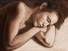 Sleeper by Lionel Smit, oil on canvas, sold Apr 2022