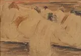 Wolf Kibel, Women Bathers, watercolour on paper laid down on card