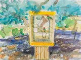 Glen Scouller, Love Birds, Prince Albert (GSWR 162), watercolour on paper