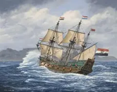 Peter Gerd Bilas, The Drommedaris, oil on canvas
