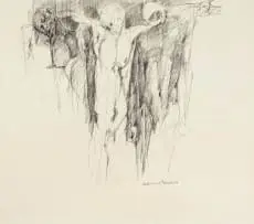 Caroline van der Merwe, Figural Drawing, ink on paper