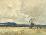 Titta Fasciotti, Mountainous Landscape with Tree
