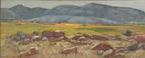 Farm Landscape by Piet van Heerden, oil on canvas laid down on board, offered Apr 2022
