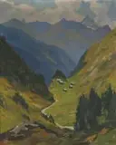 Otto Klar, Valley with Hamlet