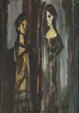 Pranas Domšaitis, Two Female Figures