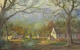 Gabriel de Jongh, Cottages in a Forest