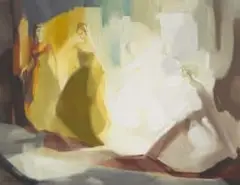 Aleksanders Klopcanovs, Abstract Figures, oil on canvas