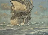 George William Pilkington, Ship in Full Sail
