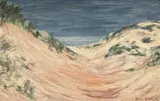 Alice Elahi, Dunescape, oil on canvas