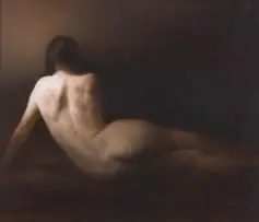 Paul Emsley, Reclining Nude, oil on canvasboard