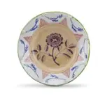 Dish with hand painted Flower and Flowerhead Prunts by Hylton Nel, hand painted and glazed earthenware, sold Apr 2022