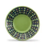 Green Plate with Hand Painted Dot Motif by Hylton Nel, glazed earthenware, sold Apr 2022