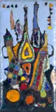 George Enslin, Abstract Form, enamel on copper