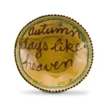 Autumn Days Like Heaven Dish by Hylton Nel, glazed earthenware, sold Apr 2022
