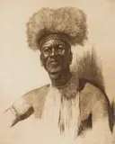 Dorothy Kay, Fingo Witchdoctor, etching on paper