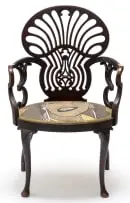 Steven Cohen, Self Portrait, chair, digital print on fabric upholstered to wooden chair