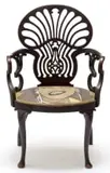 Steven Cohen, Self Portrait, chair, digital print on fabric upholstered to wooden chair