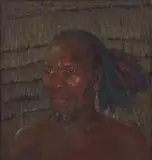Marie Irwin, Portrait of a Zulu Man, oil on canvas laid down on board