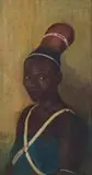 Marie Irwin, Portrait of a Married Zulu Woman, oil on canvas laid down on board