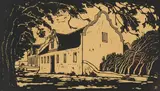 Krommerivier, Stellenbosch (Nilant 15) by Jacobus Hendrik Pierneef, linocut on paper, sold Mar 2022