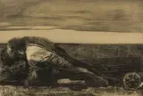 Käthe Kollwitz, The Sweat of thy Brow, etching and aquatint on paper