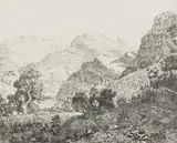 Tinus de Jongh, Sevenweekspoort, etching on paper